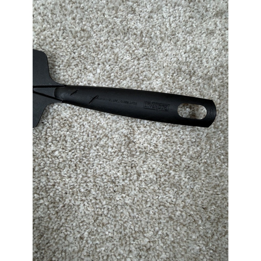 Tailormade Black Nylon Plastic Slotted Fish Spatula Whisk Kitchen Utensil 12.5” - Picture 3 of 3